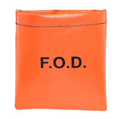 Vinyl Coated Nylon Double Pocket Zipper FOD Pouch