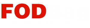 FOD Logo FOD Bag logo in red and white with the tagline 'A Powell Pack Products Company'