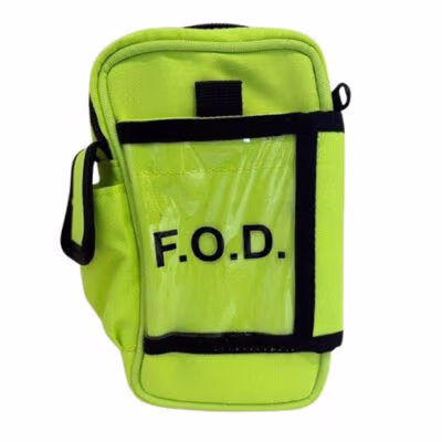High-Visibility Belt Pouch with Belt & Metal Belt Clip